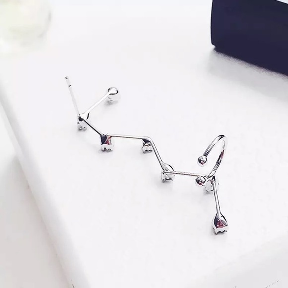 ⚜️[𝟯/$𝟭𝟴]⚜️NEW 925 Post Rhinestone Crawler Earring - Picture 6 of 8